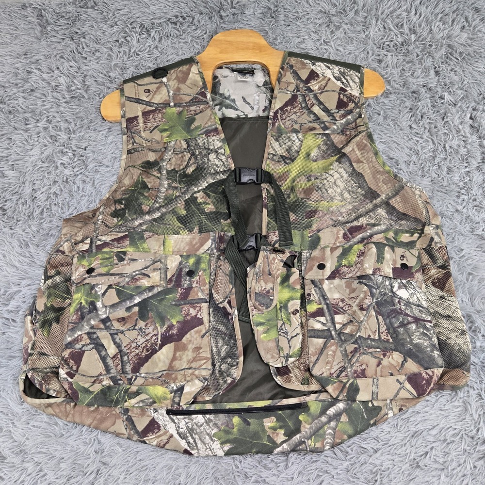 Fieldline Mens 3XL Fusion 3D Camo Hunting Vest with Seat Cushion NVS2WM